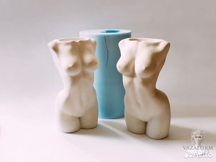 Силиконовая форма для гипса Женский торс