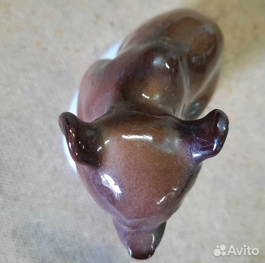 Статуэтка лфз Медведь СССР фарфор керамика