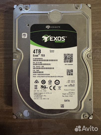 Seagate 4TB exos ST 4000NM0035