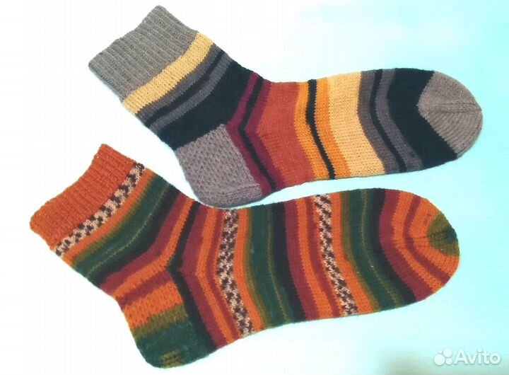 Вязаные носки на заказ и в наличии. любой размер