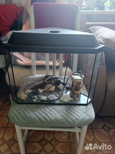 Аквариум угловой