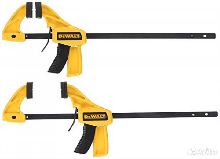 Быстрозажимная струбцина Dewalt 110 мм 2 штуки