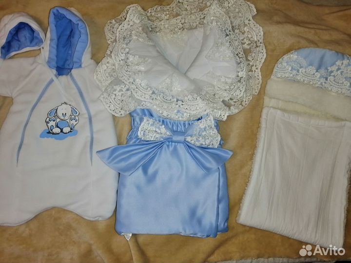Конверт на выписку для мальчика зима