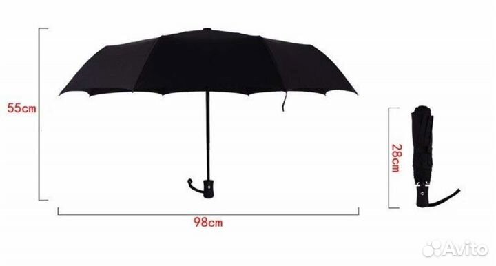 Зонт аниме под юбкой автомат складной новый
