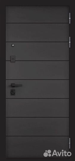 Дверь входная металлическая с зеркалом