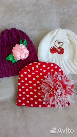 Шапки хлопковые р. 48-50