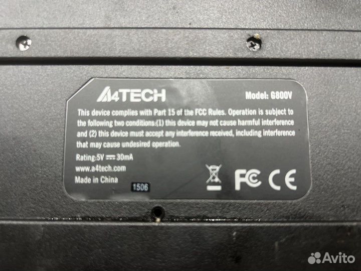 Клавиатура A4tech X7 G800v