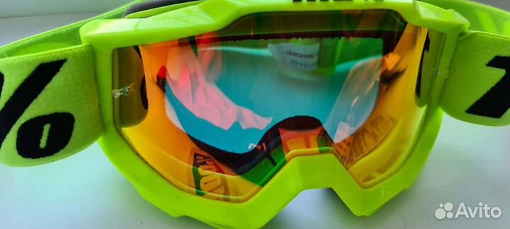 Очки 100 Accuri Fluo Yellow / Red Mirror Lens плюс