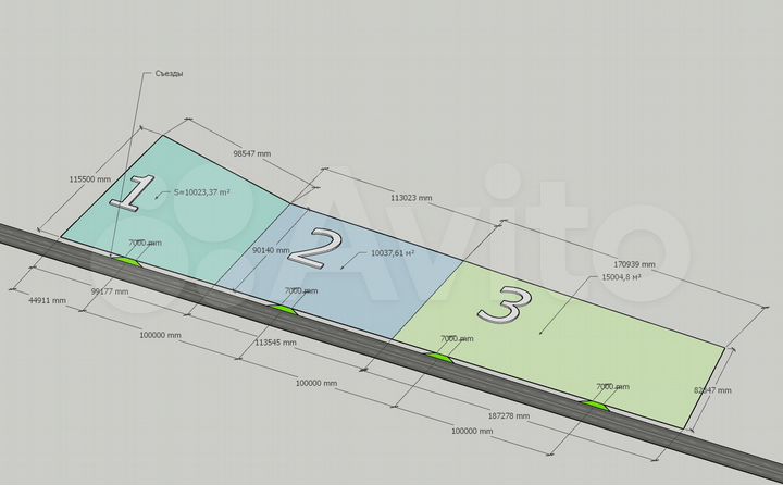 Участок 100 сот. (промназначения)