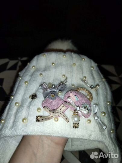 Шапка на девочку на 3-5 лет