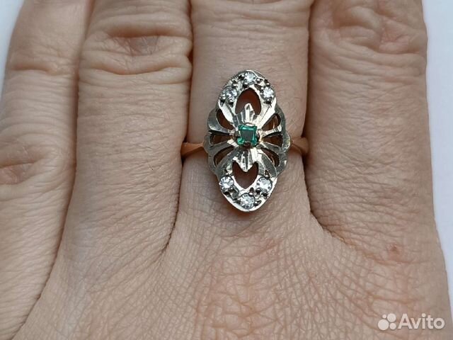 Золотое Кольцо СССР 583 с бриллиантами перстень