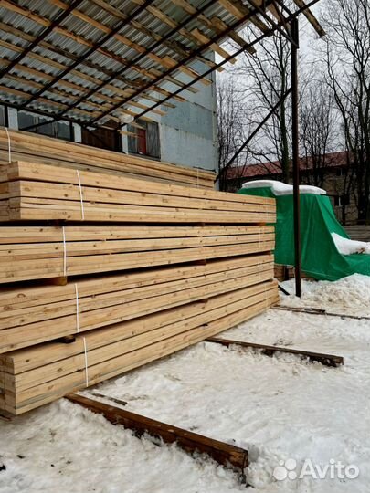 Брус обрезной 100х200х6000мм 1 сорт ГОСТ