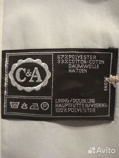 Плащ женский голубой Германия Размер 62- 64 Новый