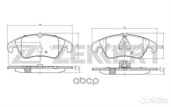 Колодки торм. диск. передн. Audi A4 IV 07- A5