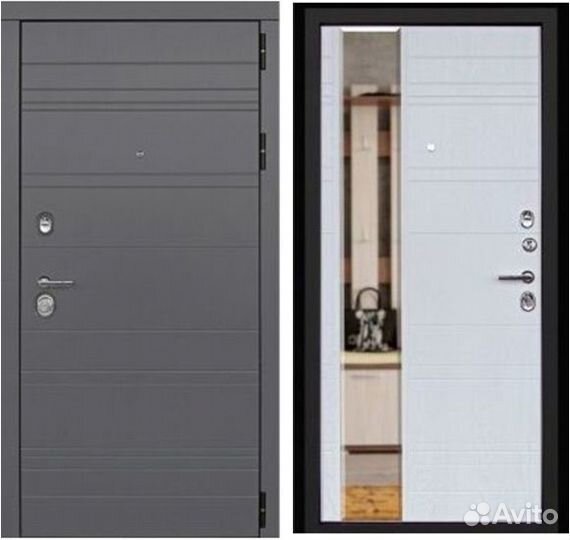 Дверь входная Новелло с зеркалом