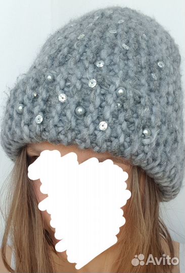 Шапка новая зимняя, варежки