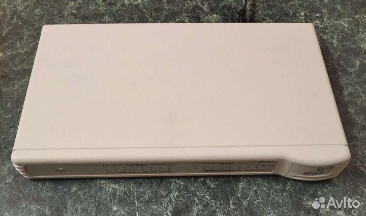 Коммутатор 3Com Switch 8, роутер Sagemcom Fast1744
