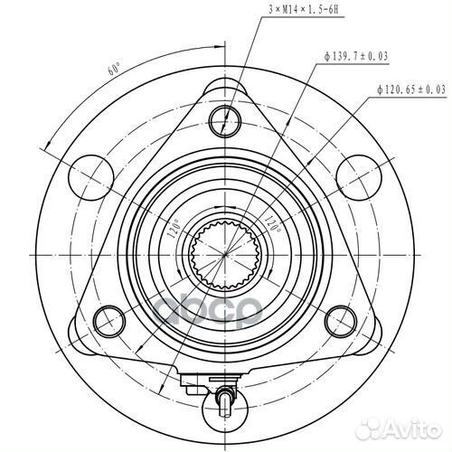 Ступица колеса Z89129R Zikmar