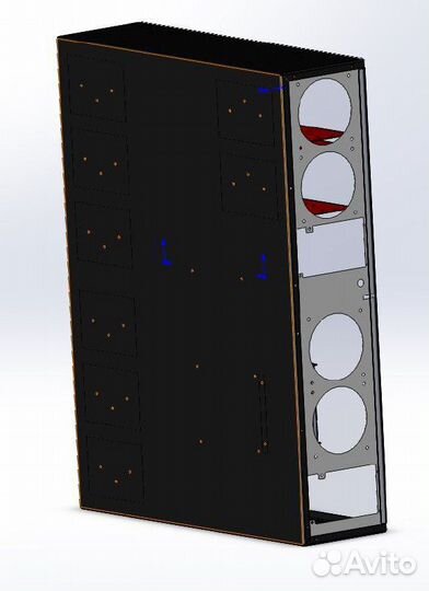 Бесшумный корпус для майнинга на 40 HDD chia и др