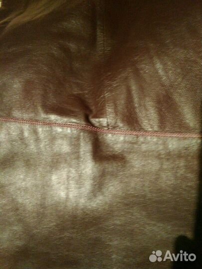 Шарф кожаный широкий 40 см