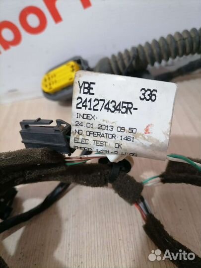 Проводка задней левой двери Renault Fluence