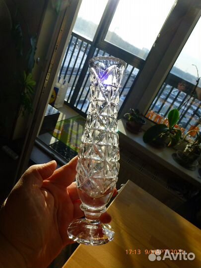 Вазы винтаж хрусталь для цветов времен СССР от