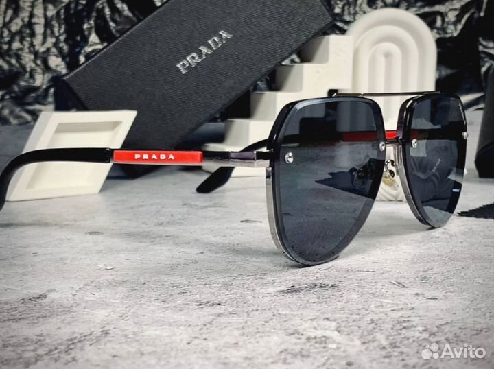 Очки Prada Aviator черные