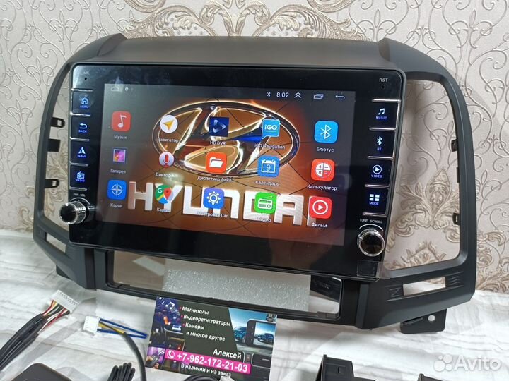 Магнитола Hyundai Santa Fe 2 андроид новая