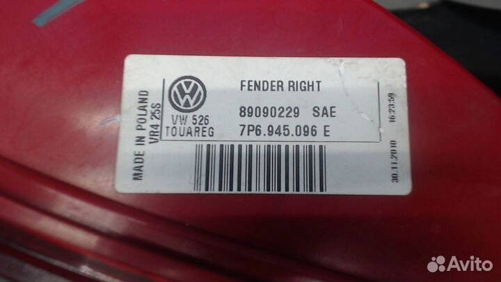 Фонарь (задний) Volkswagen Touareg, 2010