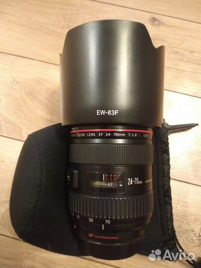 Canon ef 24-70mm f 2.8l usm +бленда, фильтр, чехол