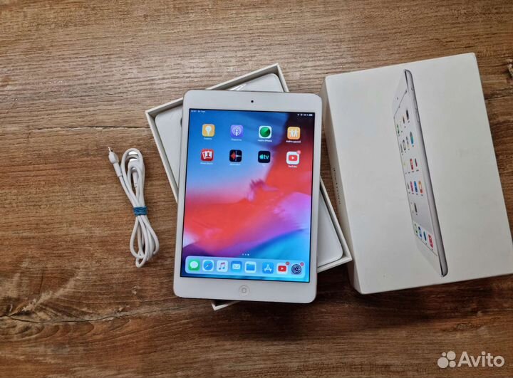 iPad mini 2 32gb silver а полной комплектации