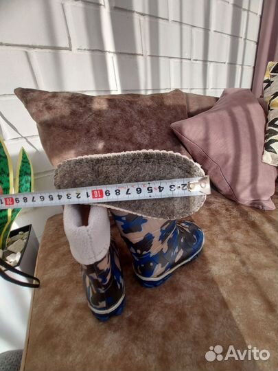 Резиновые сапоги с утеплителем