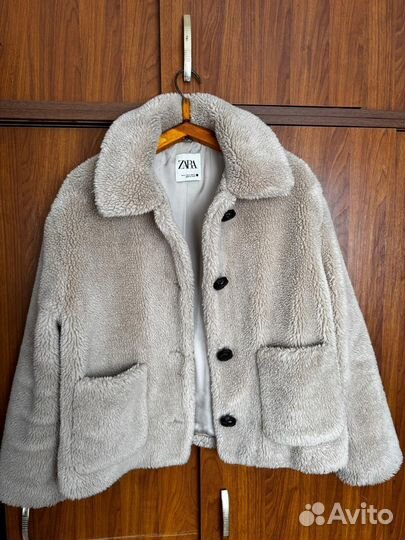 Шубка тедди zara