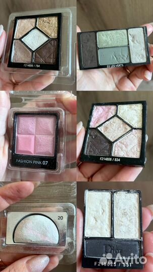 Тени Dior, Gueain, Givenchy, collistar