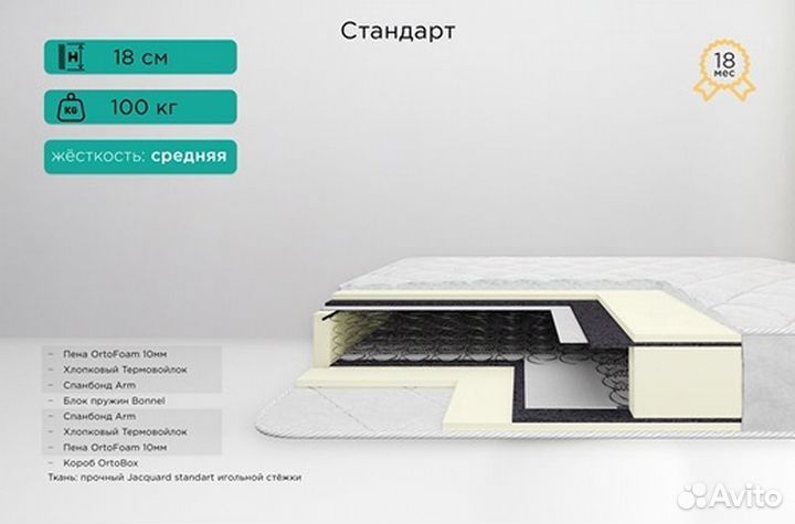 Матрас 160х200