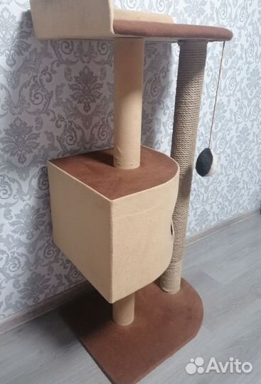 Когтеточка домик для кошки бу