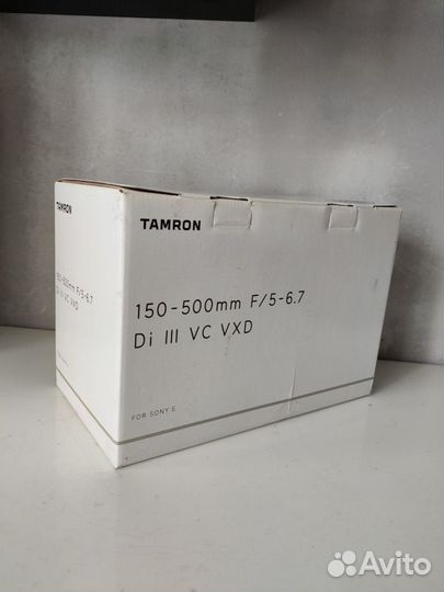 Коробка от объектива Tamron for Sony