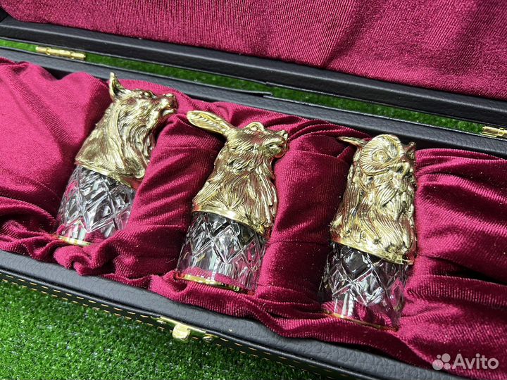 Стопки перевертыши 3шт в футляре