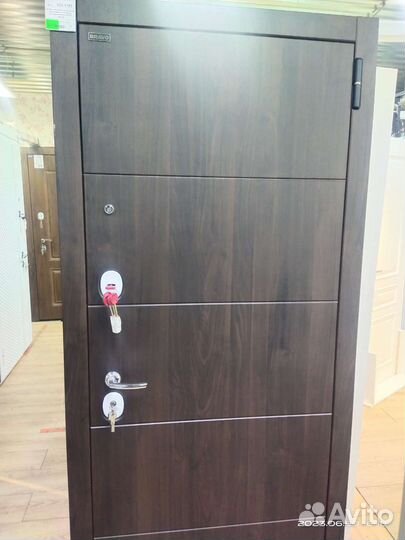 Дверь входная металлическая со стеклом
