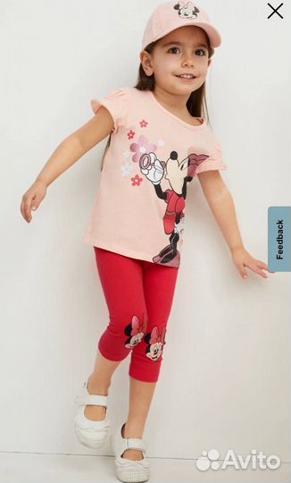 Лосины капри комплект для девочки 134