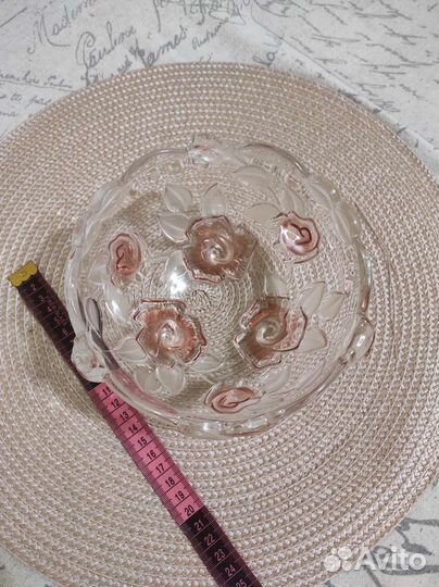 Блюдо на ножке и салатница Walther Glas