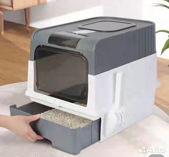 Туалет лоток для кошки закрытый