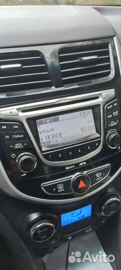 Штатная магнитола на hyundai solaris 1