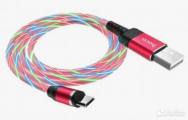 Светящийся магнитный кабель для зарядки смартфона