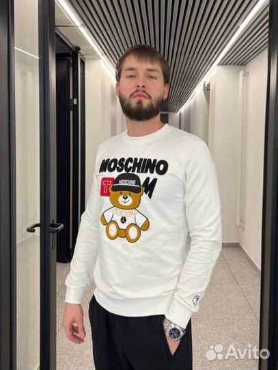 Свитшот Moschino белый (Размеры S-2XL)