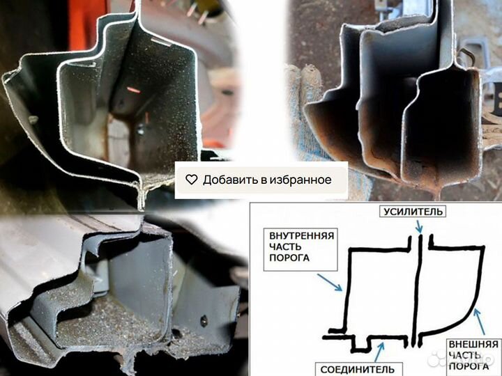 Магазин ремонтных порогов и арок на Форд в Москве