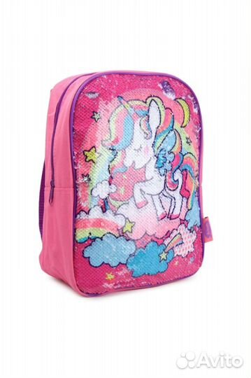 Рюкзак новый детский единорог с пайетками