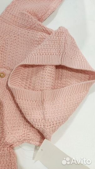 Вязаный свитер для девочки 62 2-3 мес