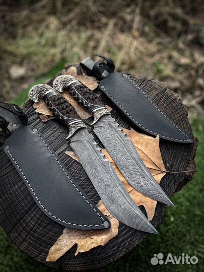 Нож подарочный из дамасской стали