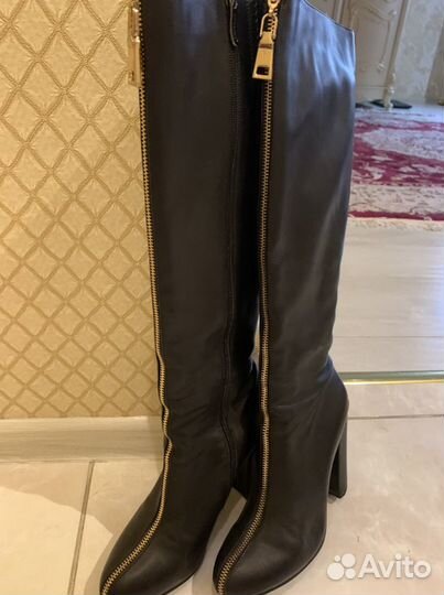 Сапоги осень весна женские 38 натуральная кожа
